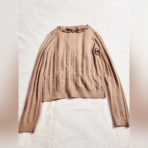 Ulla Johnson Beige Ruffle Cardigan - Picture 2 of 12